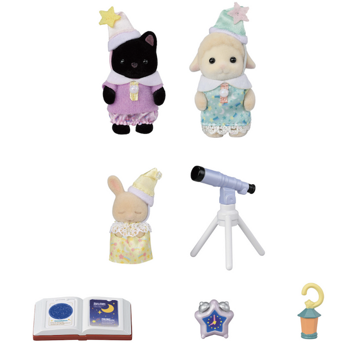 Calico Critters Nursery Friends Sleepover Party Trio