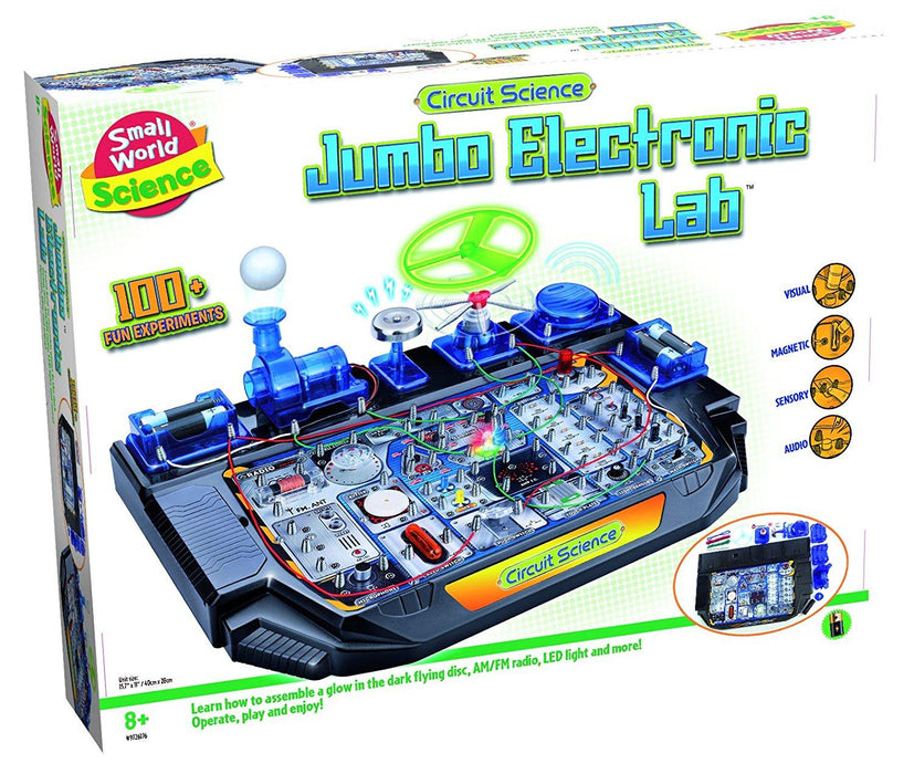 100+ Fun Experiments Jumbo Electronic Lab