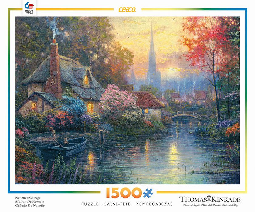 1500 Piece Puzzles Thomas Kinkade/ Nanette's Cottage
