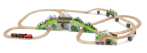 Mountain Railway Train Set