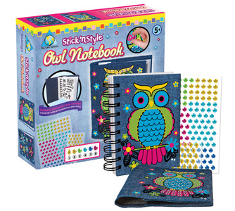 Stick N Style Owl Notebook by The Orb Factory