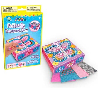 Sticky Mosaics ® Butterfly Treasure  Box